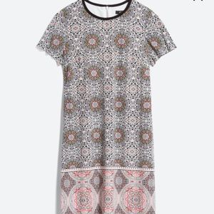 Adorne Adaline Knit Dress, multi color print